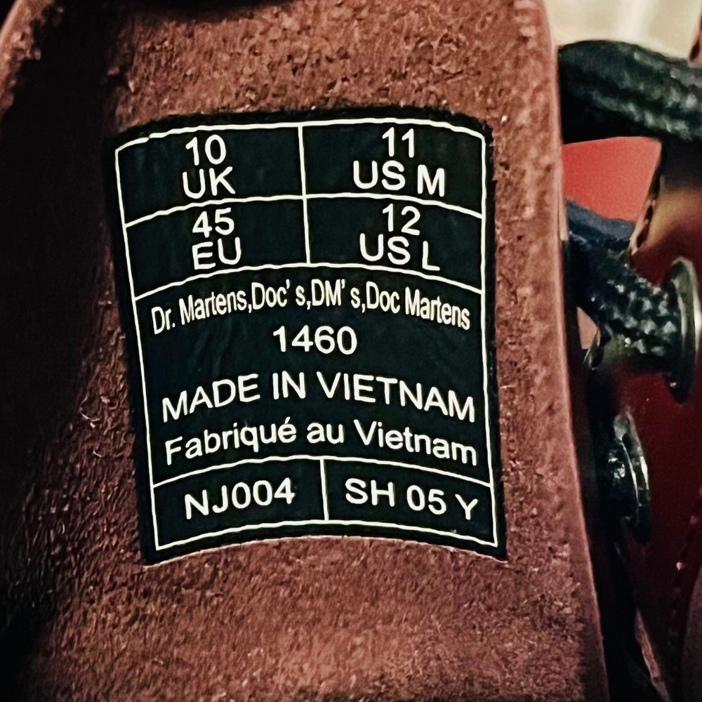 Dr Martens 1460 Cherry Red Smooth Leather Men 11 Women 12 Combat Boot 11822600 - Picture 7 of 11